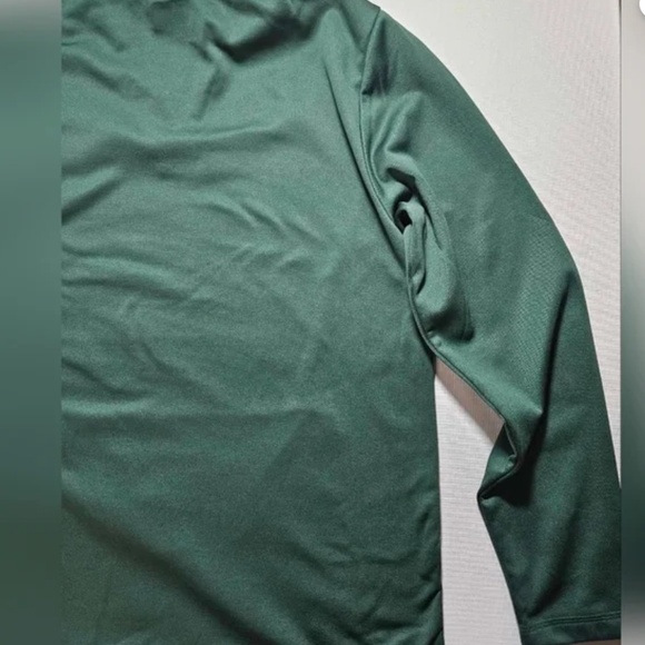 Miami Hurricanes Sweater Mens Large Green NCAA Football Quarter Zip Pullover - Picture 10 of 12